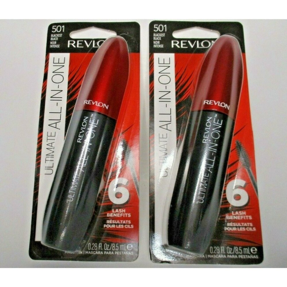 2 Revlon Ultimate All in One Mascara in Blackest Black
